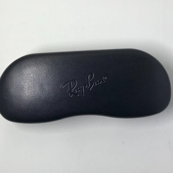 Ray-Ban hard sided clamshell type eye glass or sun glass case.  Black with grey - Picture 1 of 8